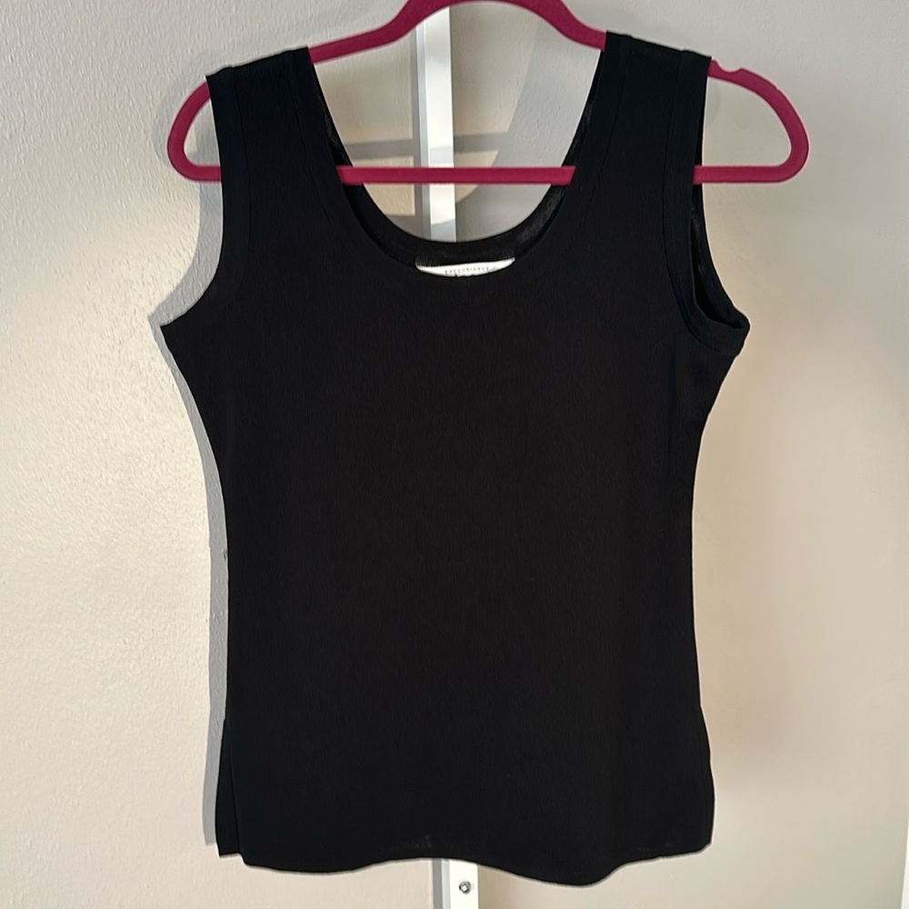 Exclusively misook Santana knit petite luxury tank top size small petite